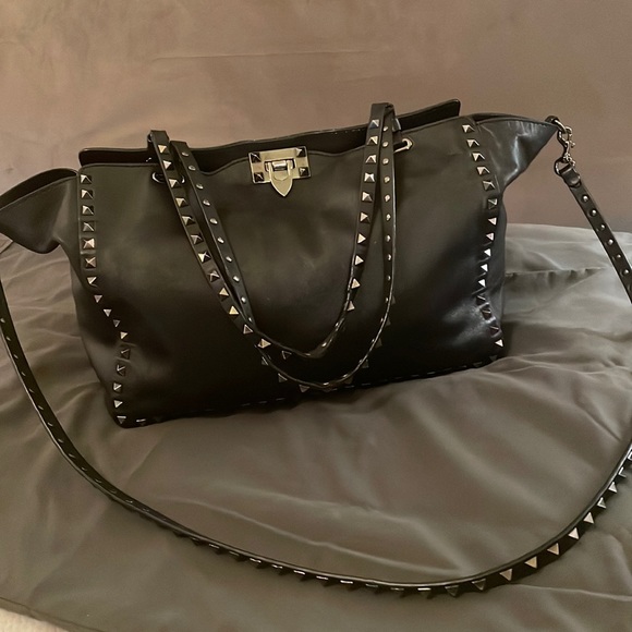 Valentino Garavani Handbags - VALENTINO GARAVANI ROCK STUD HANDBAG